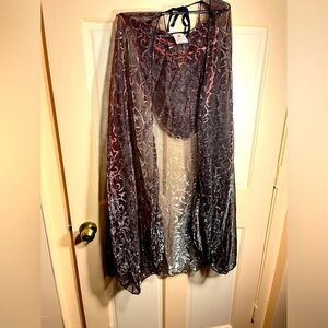 Rubie’s costume sparkly sheer cloak